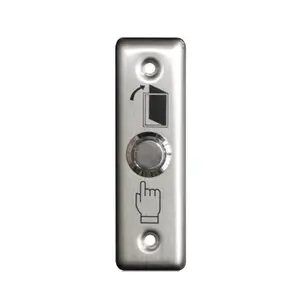 Flush-mounted stainless steel exit button HiSmart TV990351 for access control panels