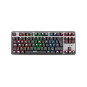 Mehāniskā spēļu tastatūra Krom Kernel TKL — vadu USB, 87 taustiņi, RGB apgaismojums, 1.8 m kabelis, melna