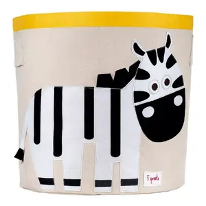 Storage box 3 Sprouts SP3SSBZE rectangular cotton-polyester multicolour, diameter 43 cm, height 430 mm