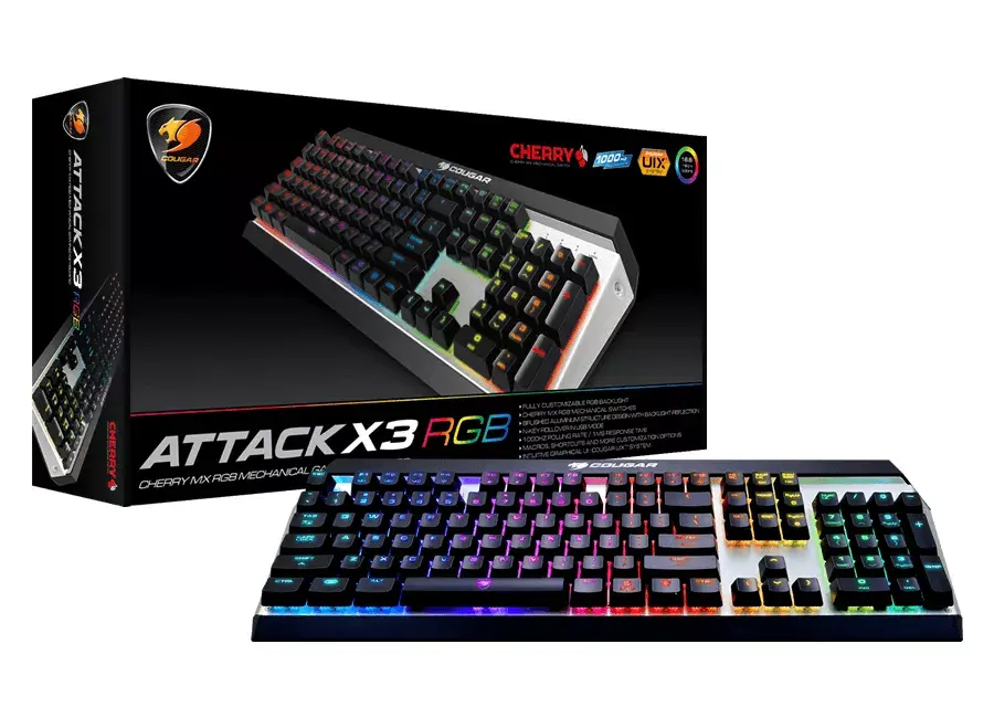 Клавиатура COUGAR Gaming Attack X3 RGB Photo 8