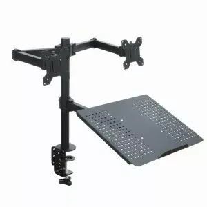 ART RAMM L-25 galda stiprinājums diviem monitoriem Photo 2