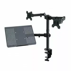 ART RAMM L-25 galda stiprinājums diviem monitoriem Photo 7