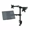 ART RAMM L-25 galda stiprinājums diviem monitoriem Photo 7