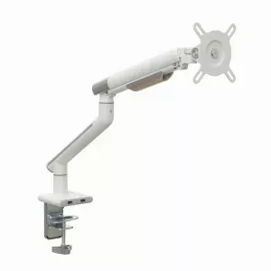 Monitor desk mount ART RAMM L-19GD for 17–32" monitors, gas-assisted, 2–9 kg, 2x USB 3.0, white, clamp