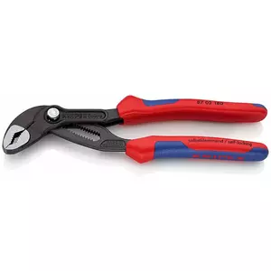 Клещи Knipex Cobra 180 мм для водяных насосов, регулируемый зажим, противоскользящая рукоятка