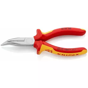 Cutting pliers Knipex Snipe Nose Side Cutting Pliers 25 26 160, insulated VDE up to 1000 V, 160 mm