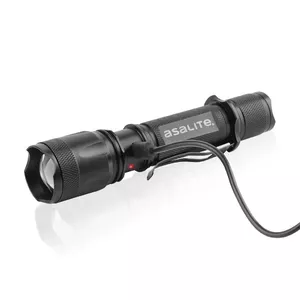 Flashlight 5W CREE, 400lm, 1*18650, rechargable USB, IPX4, ASALITE