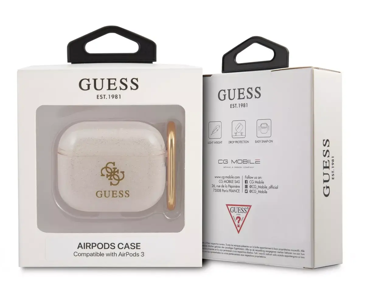 GUESS Glitter 4G Case for Apple AirPods 3 GUA3UCG4GD Photo 2