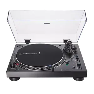 Direct drive audio turntable Audio-Technica AT-LP120XBT-USB Black Transparent