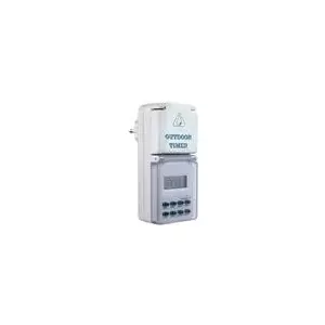 Digital Timer Switch AS Schwabe 24033 — programmable outlet timer, max 3500 W, IP44 splash-proof