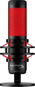 USB микрофон HyperX QuadCast для ПК черно-красный с подсветкой и кабелем 3м