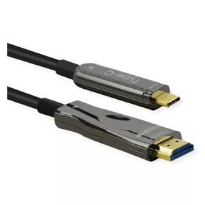 Адаптер видеокабеля ROLINE 14.01.3474 30 м HDMI Type A USB Type-C Черный