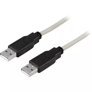 Deltaco USB 2.0 USB kabelis 0,5 m USB A Pelēks