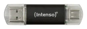 Intenso Twist Line USB Flash Drive 64 GB USB Type-A and USB Type-C 3.2 Gen 1 Anthracite