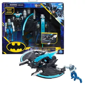 Action Figure Set Spinmaster Batman Bat‑Tech Flyer with 4" Exclusive Mr. Freeze and Batman – Multicolour, Age 3+