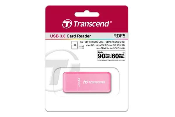 Картридер Transcend RDF5 Розовый Photo 2