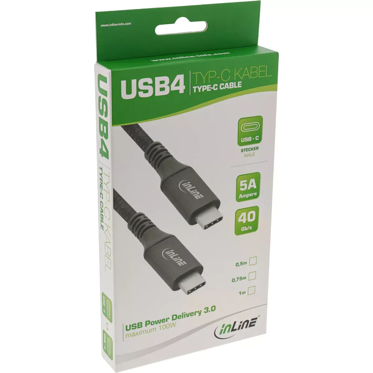 USB4 Kabelis InLine 35901A Photo 2