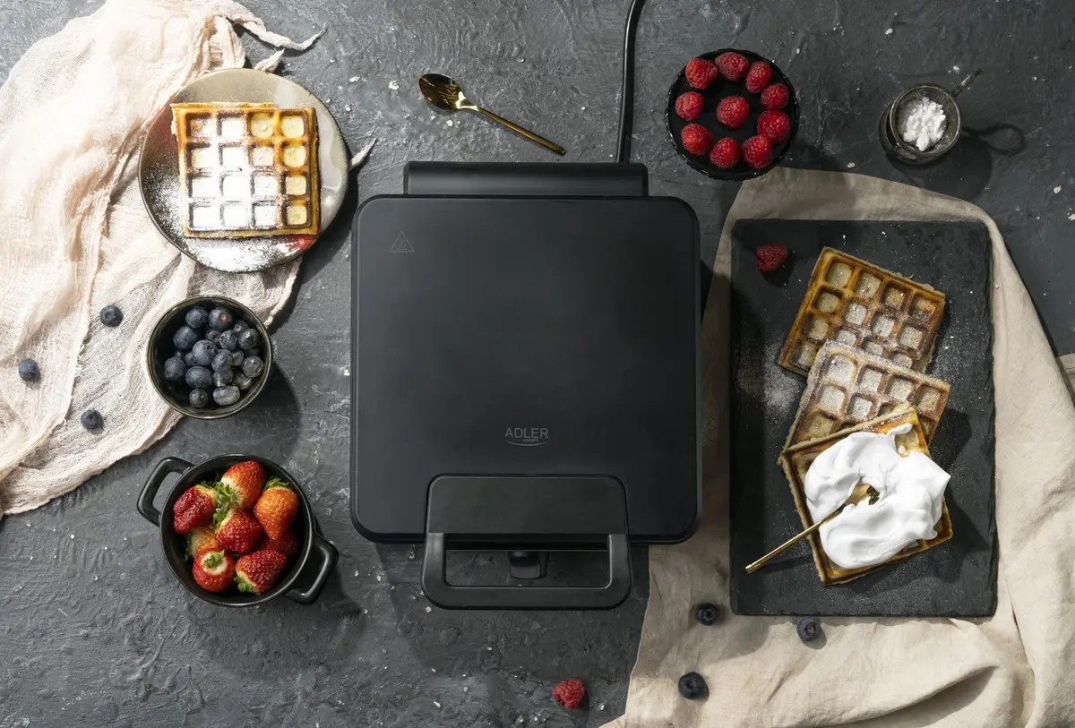 Waffle iron Adler AD 3049 — 4 waffles, 1800 W Photo 21