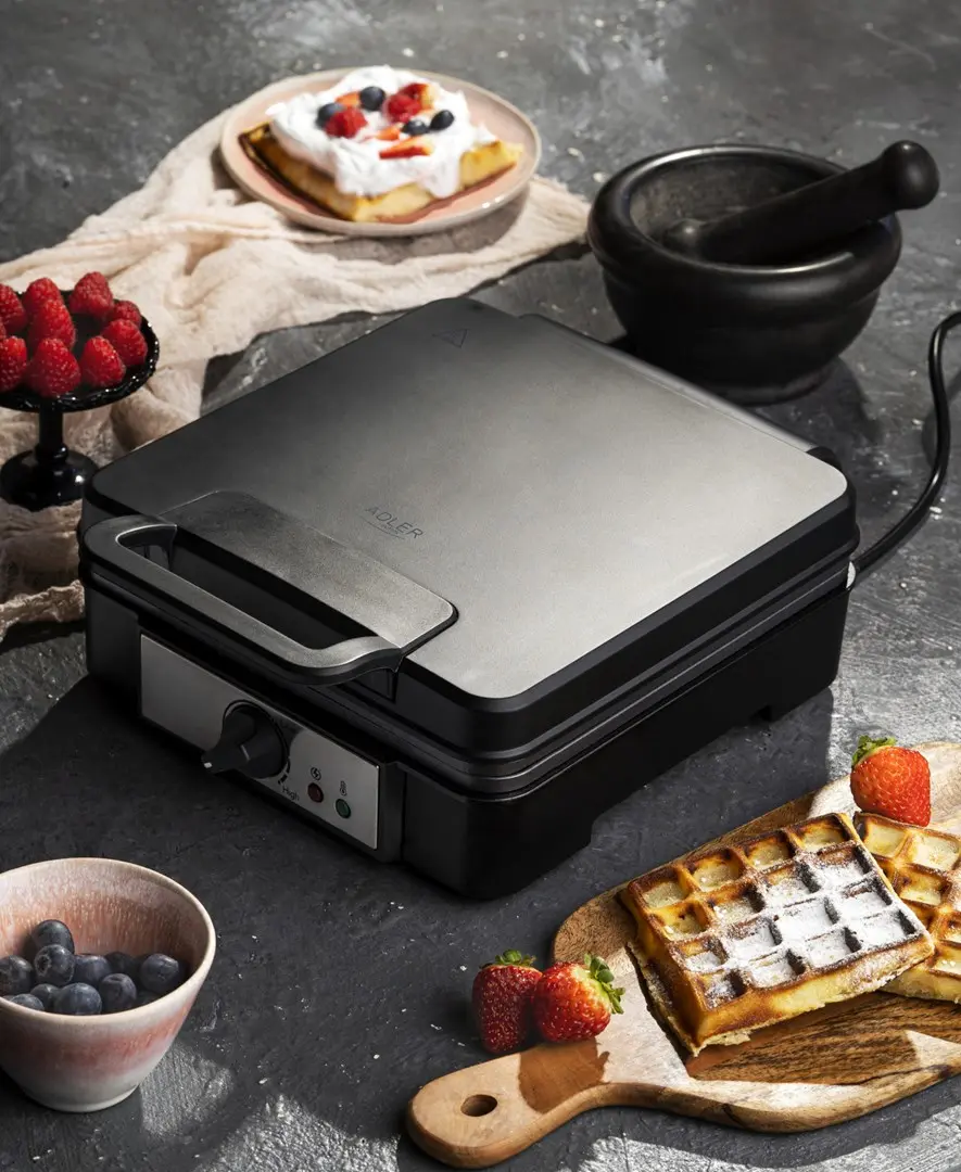Waffle iron Adler AD 3049 — 4 waffles, 1800 W Photo 22