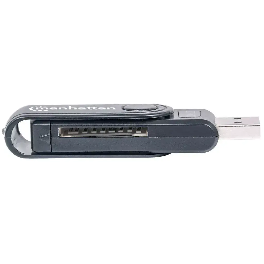 Card Reader Manhattan USB-A Mini Multi-Card Reader/Writer Photo 3