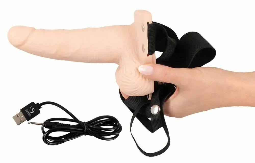 Накладка-страпон с вибрацией you2toys Silicone Black Photo 5