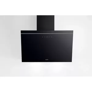 Настенная вытяжка WHIRLPOOL AKR62FLTK — патрубок 150 мм, 4 уровня всасывания, алюминиевый фильтр, 65 дБ, чёрная