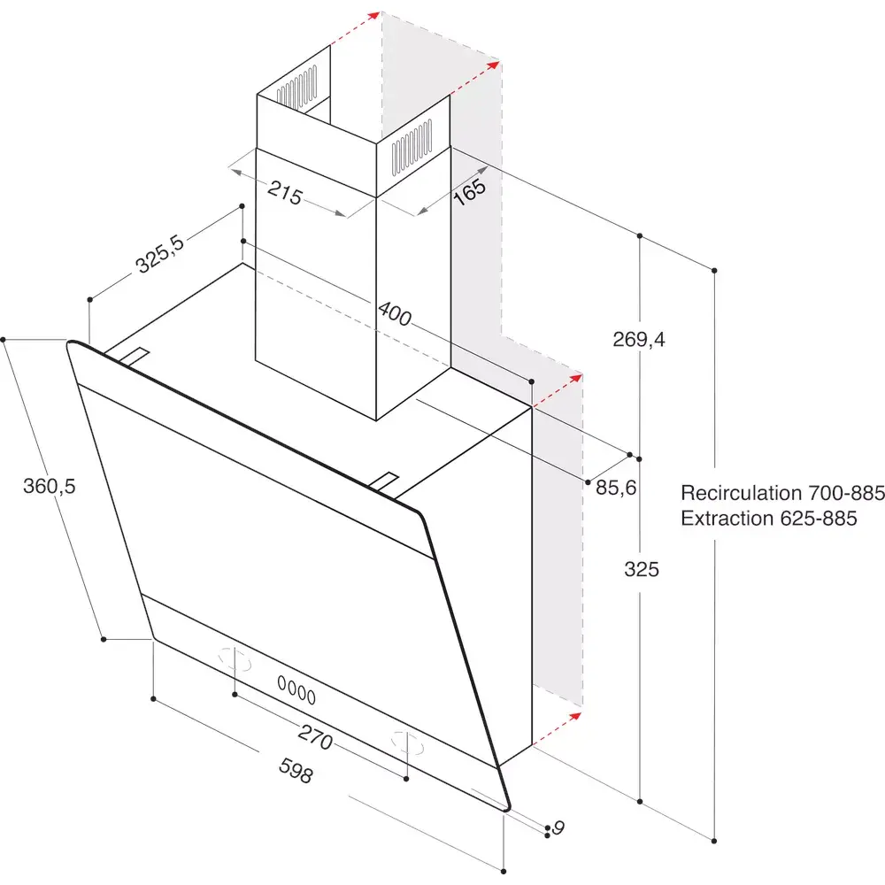 WHIRLPOOL AKR62FLTK настенная вытяжка Photo 5