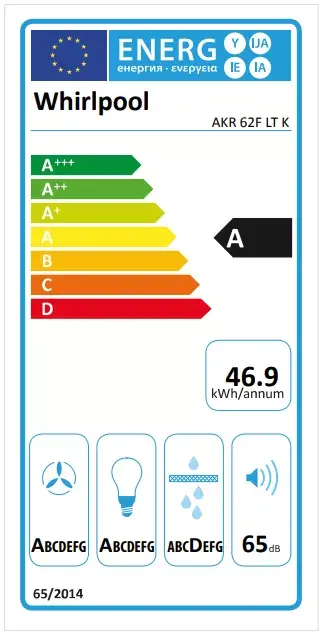 WHIRLPOOL AKR62FLTK настенная вытяжка Photo 6