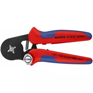 Клещи обжимные Knipex 97 53 04 — саморегулирующиеся для наконечников 0,08–10 мм²