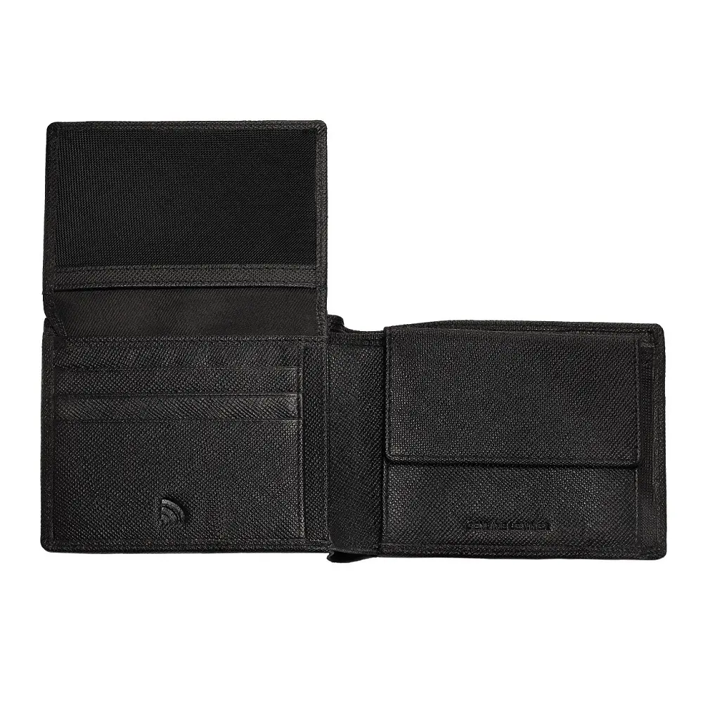 Maks Zippo Saffiano Top-Fold-Two ādas maks