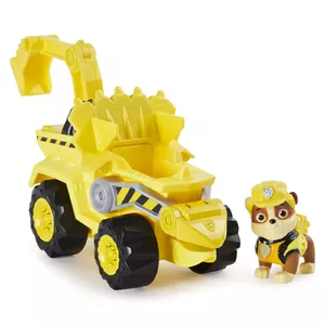 Игрушечный экскаватор Spin Master PAW Patrol Dino Rescue Rubble’s Deluxe Rev Up с фигуркой загадочного динозавра, 3–9 лет, многоцветный