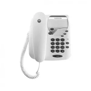 Аналоговый телефон Motorola CT1 — проводная трубка, телефонная книга 20 записей, чёрный, настенный/настольный