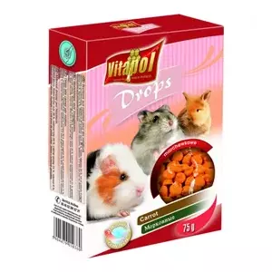 vitapol дополнение капли морковные для грызунов и кроликов 75 г