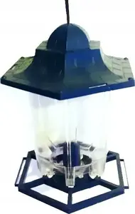 Plastic bird feeder GARDEN FUN GF-12912, 14.8×13×17 cm, outdoor hanging feeder