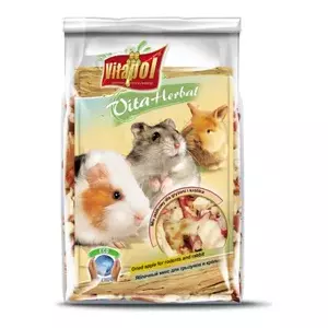 Dried apple for small animals vitapol 100 g — natural fruit snack for rodents and rabbits