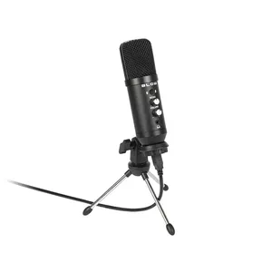 Datora mikrofons BLOW 33-051# USB vadu, jutība -34 dB, 20–20000 Hz, melns, kabelis 1,8 m