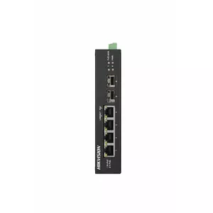 Hikvision DS-3T0506HP-E/HS network switch Unmanaged Gigabit Ethernet (10/100/1000) Power over Ethernet (PoE) Black