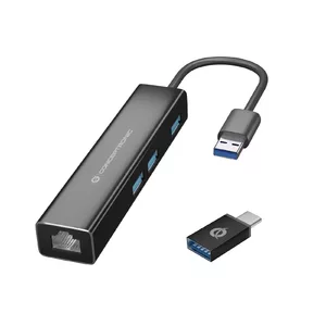 Conceptronic DONN07BA dokstacija USB 3.2 Gen 1 (3.1 Gen 1) Type-A Melns