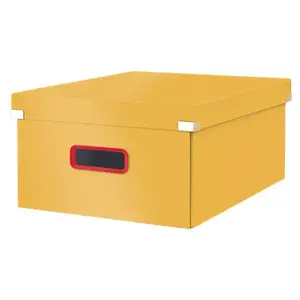 Storage box Leitz Click & Store Rectangular Hardboard Yellow