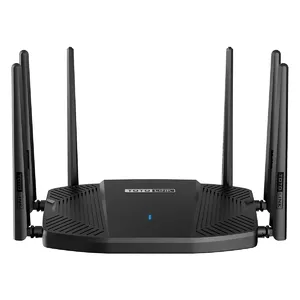 TOTOLINK A6000R WIRELESS DUAL BAND GIGABIT ROUTER bezvadu rūteris Tīkls Gigabit Ethernet Divkāršā frekvenču josla (2.4 GHz / 5 GHz) Melns