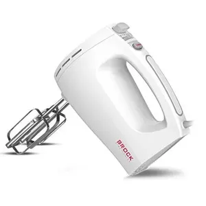 Ручной миксер BROCK HM3001WH — 300 Вт, лезвия из нержавеющей стали, белый