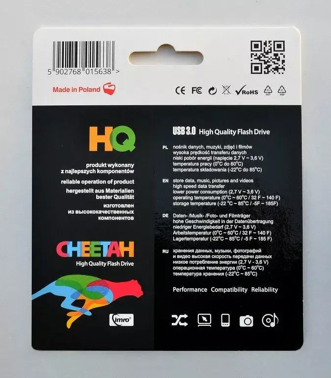 Флеш-накопитель IMRO CHEETAH 64GB Photo 3