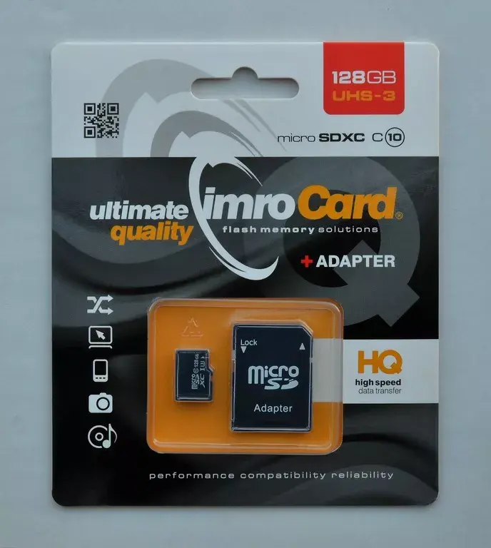 Флеш-карта IMRO 128GB UHS-3 ADP Photo 2