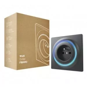 FIBARO FGWOE-011 Viedā kontaktligzda Walli Outlet antracīts