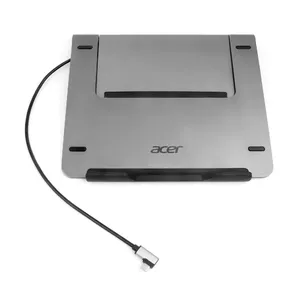 Laptop stand Acer HP.DSCAB.012 for 11.6–15.6" notebooks, silver, 270×45×300 mm, 0.821 kg