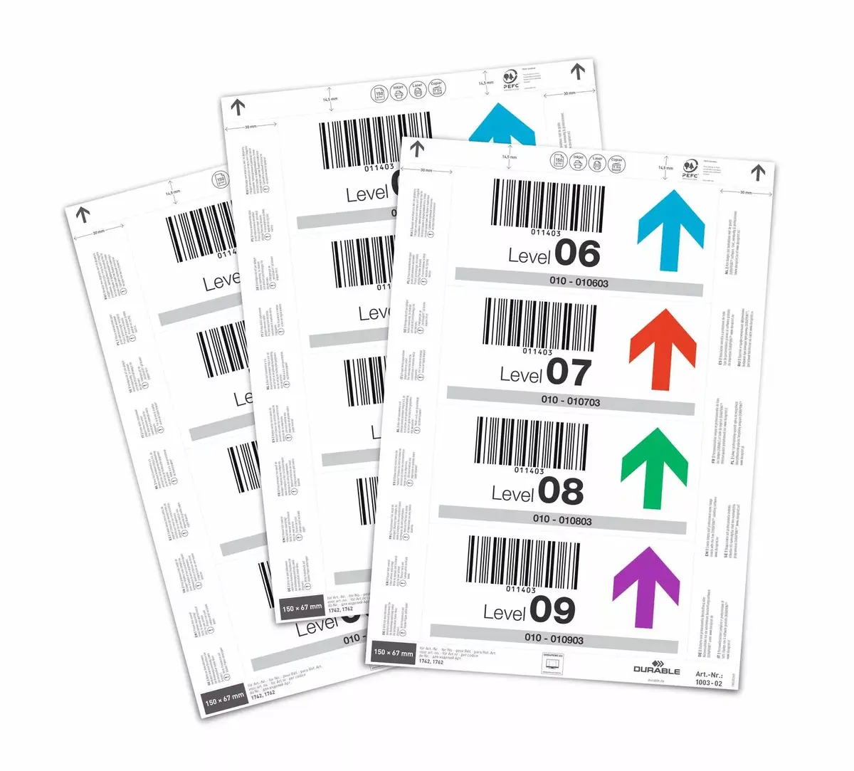 Durable 100302 Universal Non-Adhesive Labels Photo 3