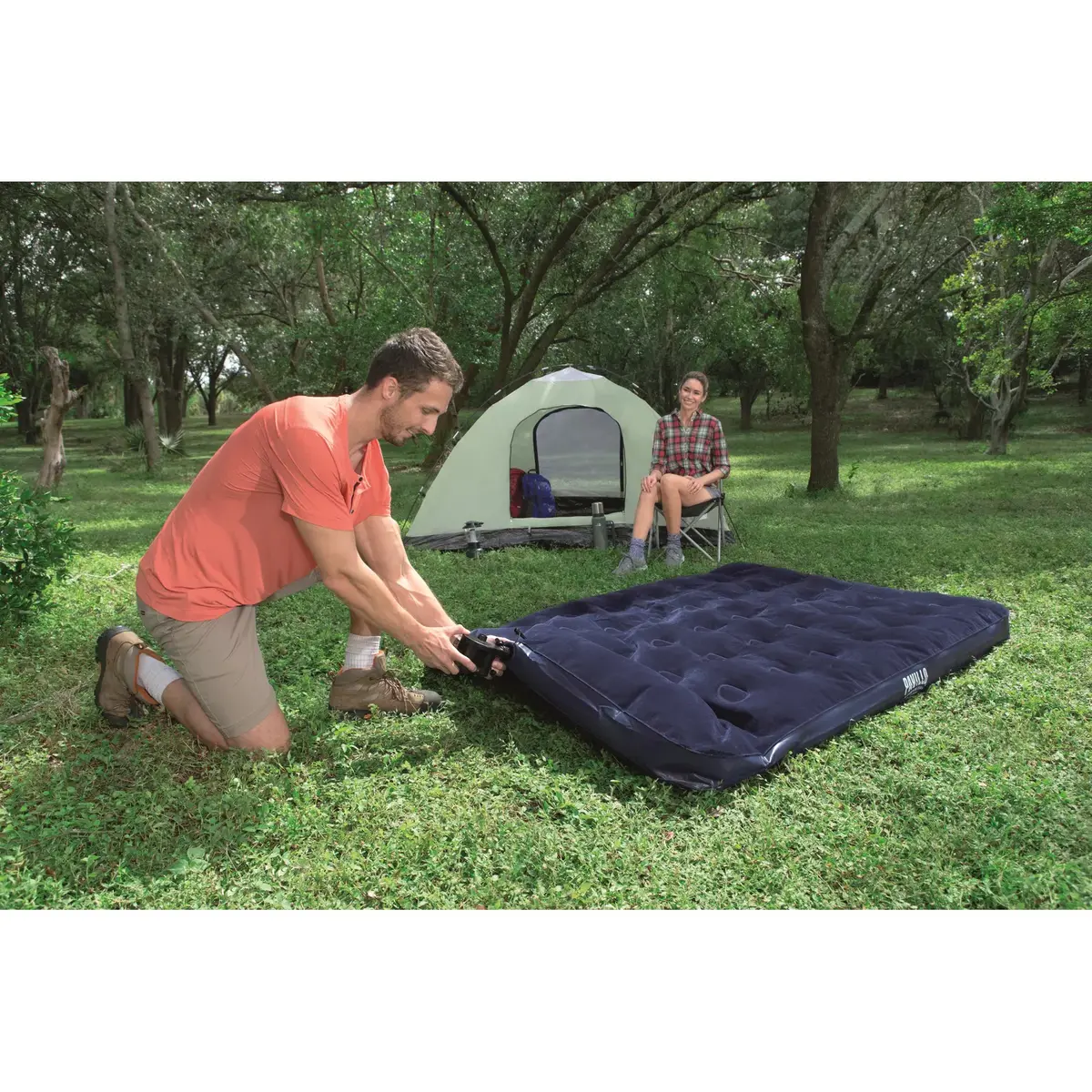 Bestway Easy Inflate Flocked double airbed 1.91x1.37x0.28 m Photo 10