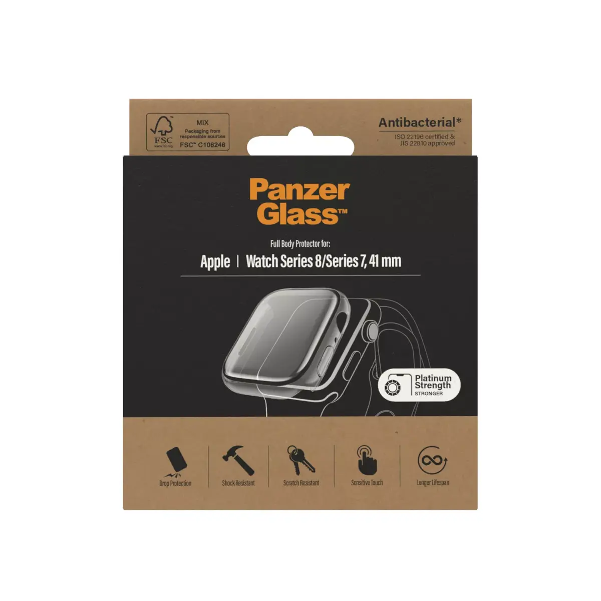 Ekrāna aizsargs PanzerGlass Apple Watch Series 9 8 7 Photo 3