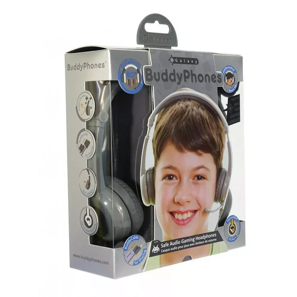 Наушники buddy phones Galaxy gray Photo 2