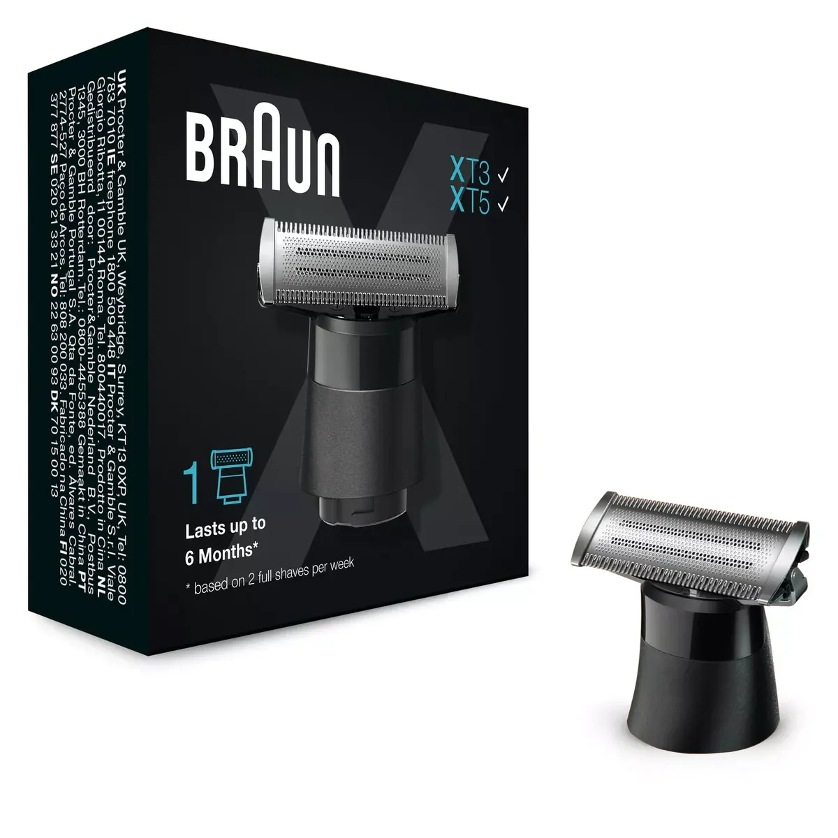 Braun XT10 Skūšanas galviņa melnā krāsā